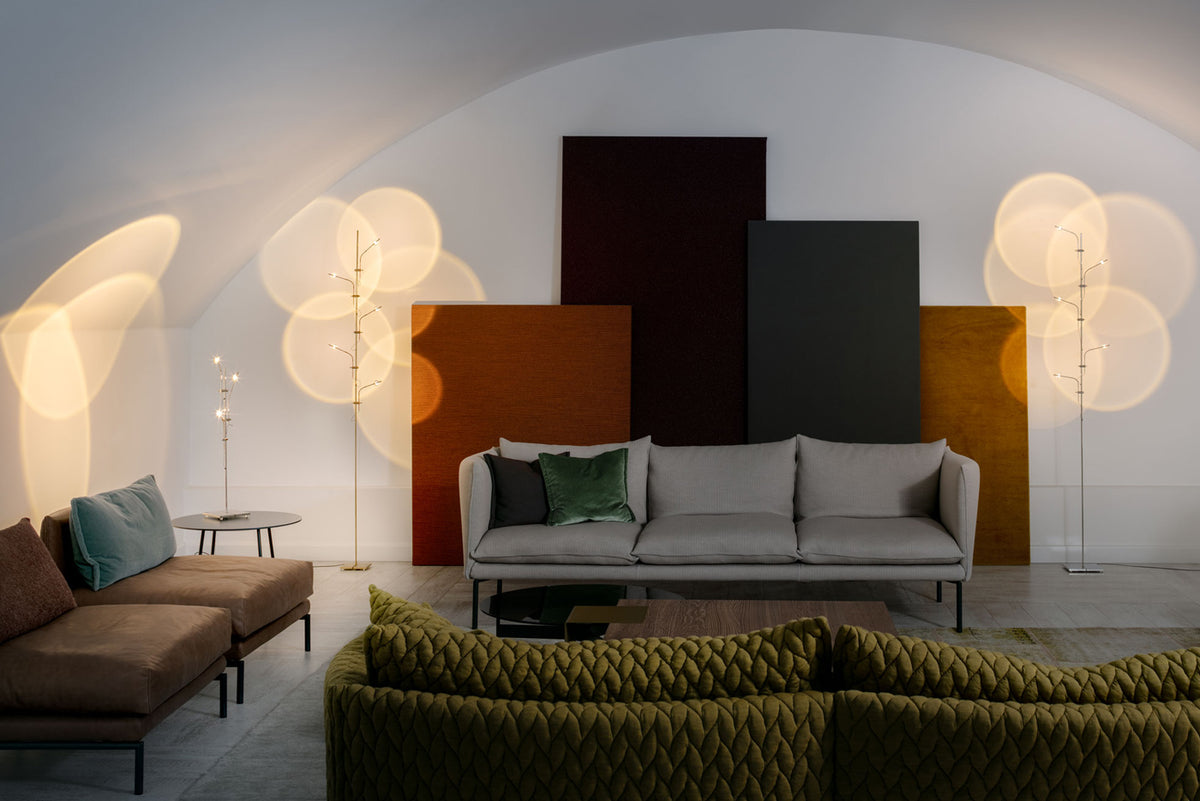 Catellani & Smith Wa Wa Floor Lamps in a living room